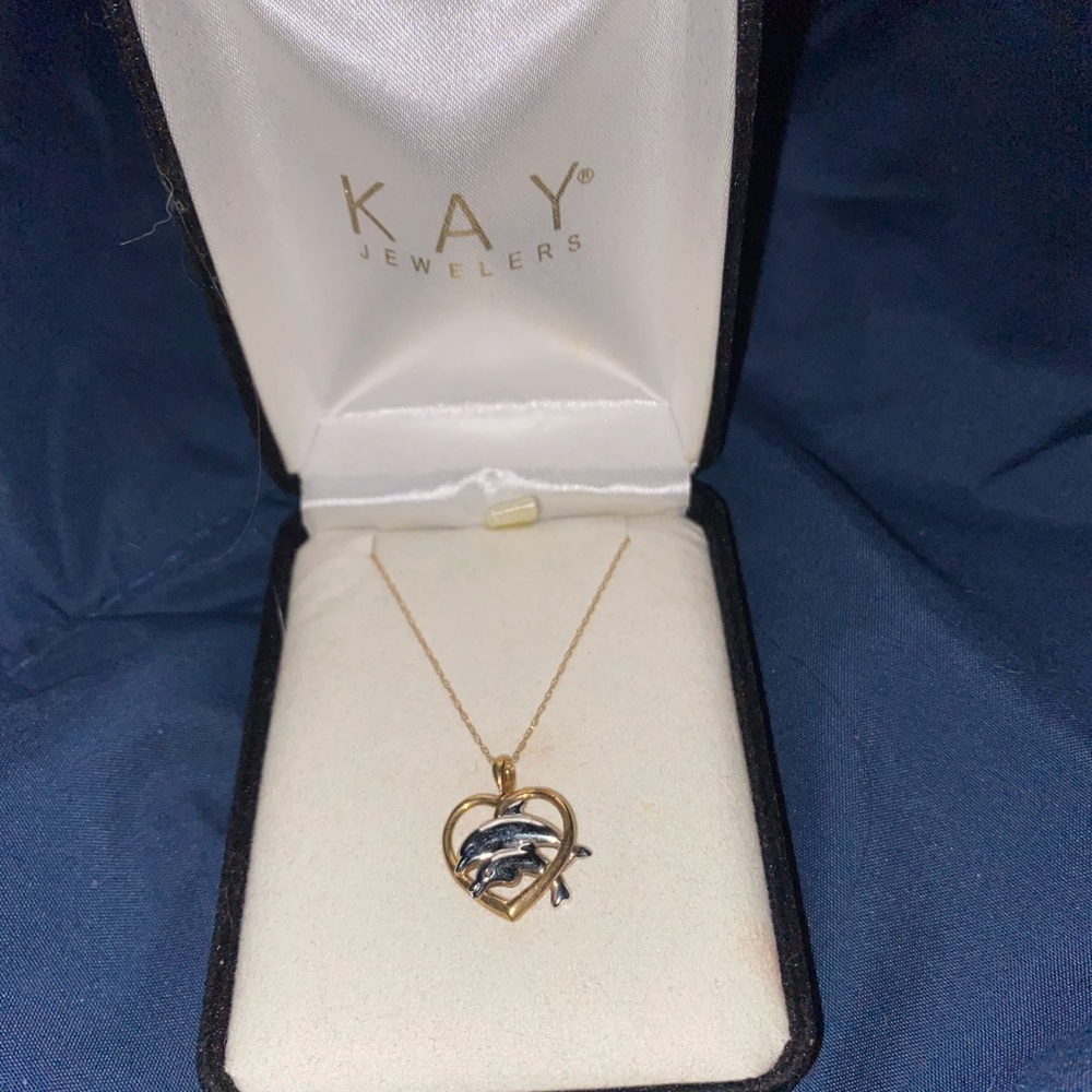 Silver & Gold Dolphin Necklace